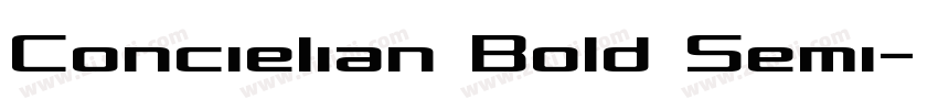 Concielian Bold Semi字体转换